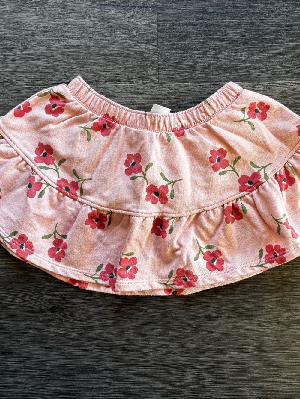 Carter's Pink Floral Ruffle Skater Skirt